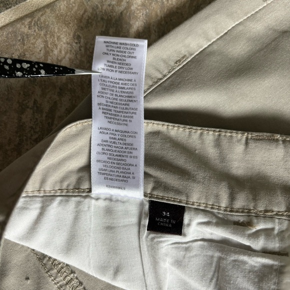 MICHAEL KORS Classic Fit Khaki Stone Size 34 - Picture 8 of 9